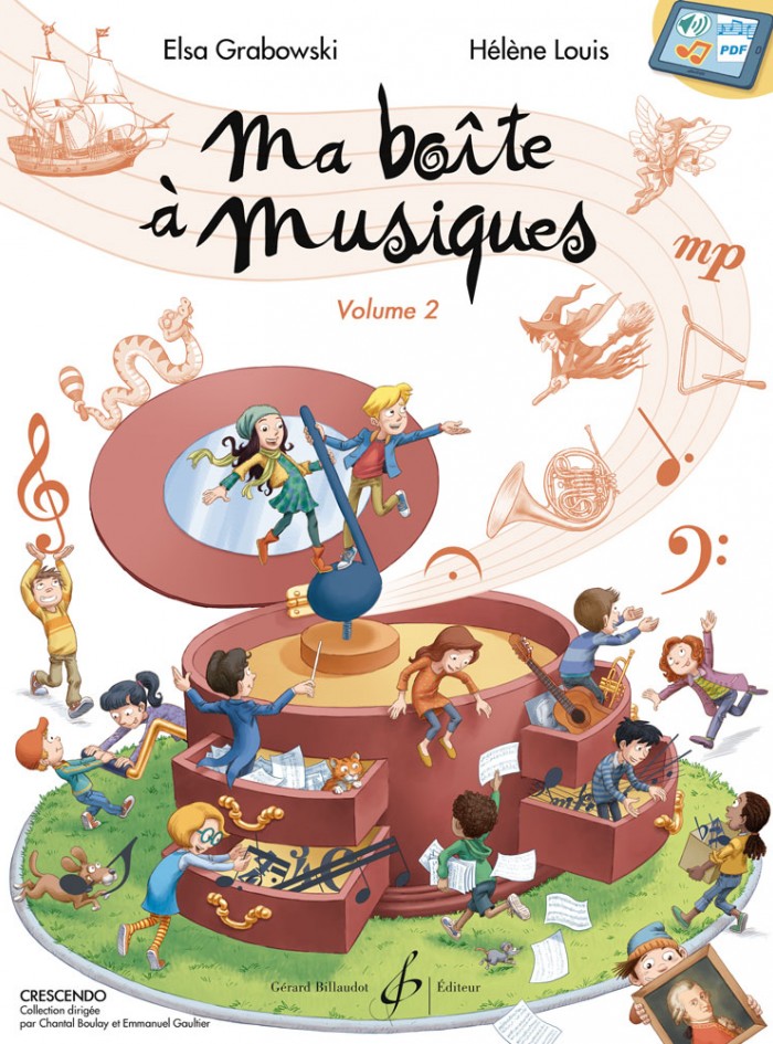 Ma boîte à musique volume 2 - cours complet de formation musicale deuxiéme année