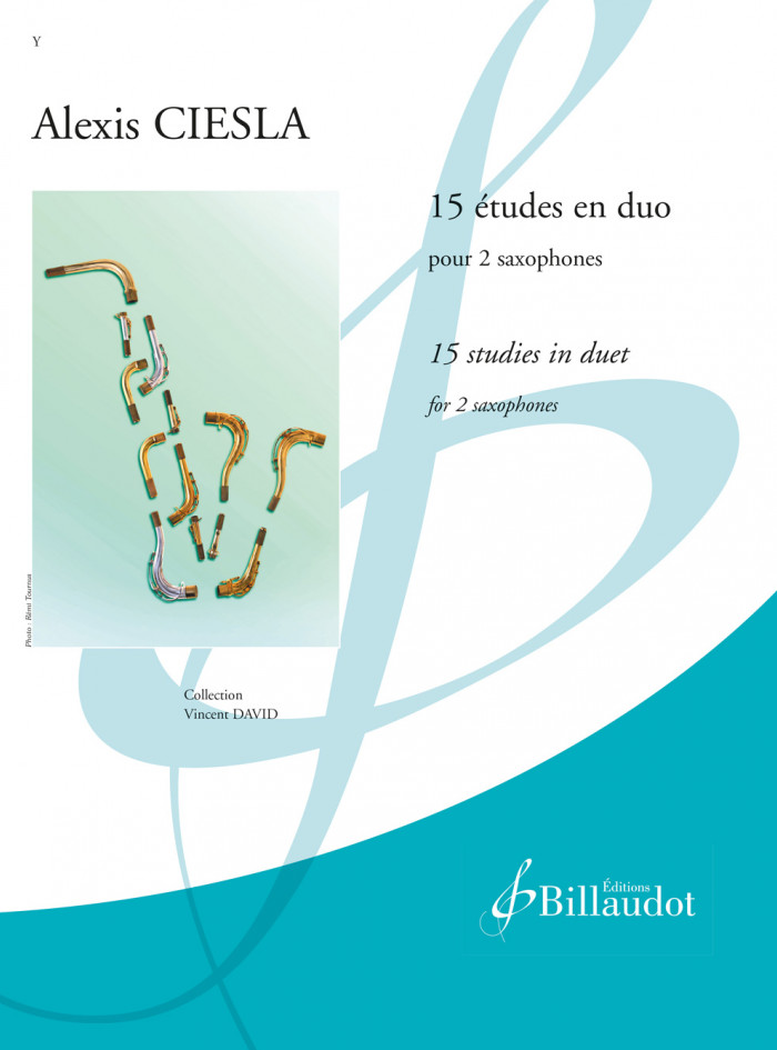 15 studies in duet for saxophones by Alexis Ciesla